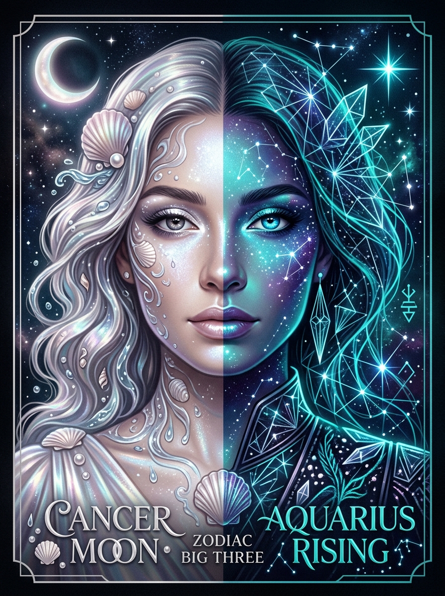 Cancer Moon, Aquarius Rising: The Private Tide and the Public Signal