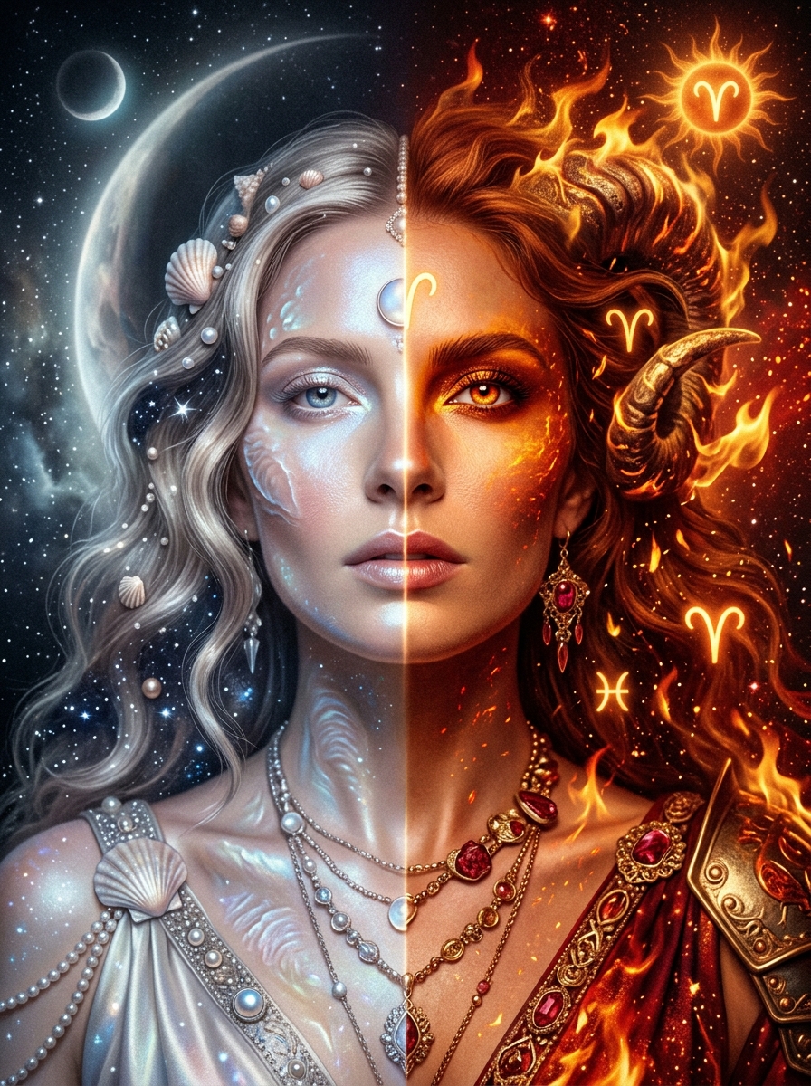 Cancer Moon, Aries Rising: The Heart That Charges First