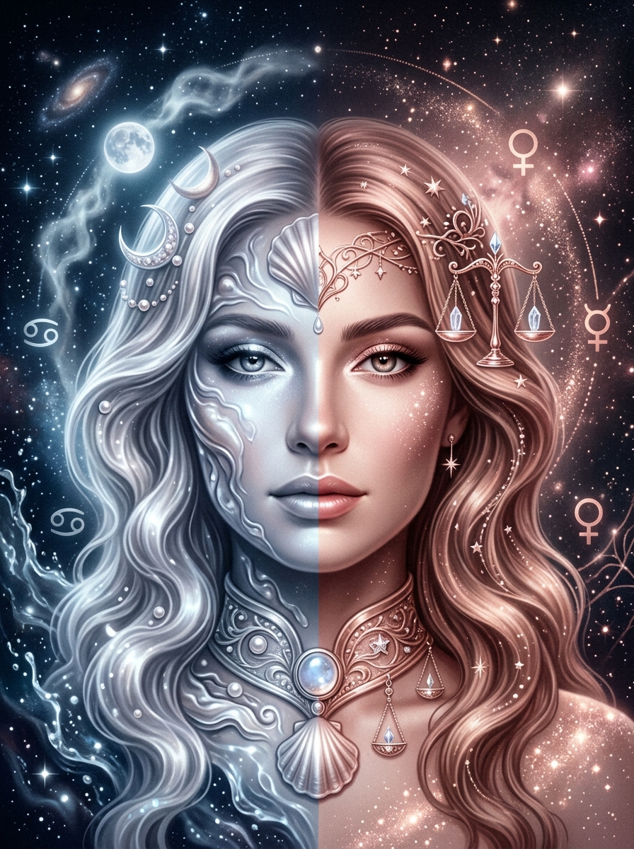 Cancer Moon, Libra Rising: The Tender Heart Behind the Polished Face