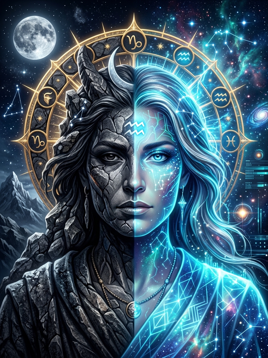 Capricorn Moon, Aquarius Rising: The Private Architect, Public Outlier