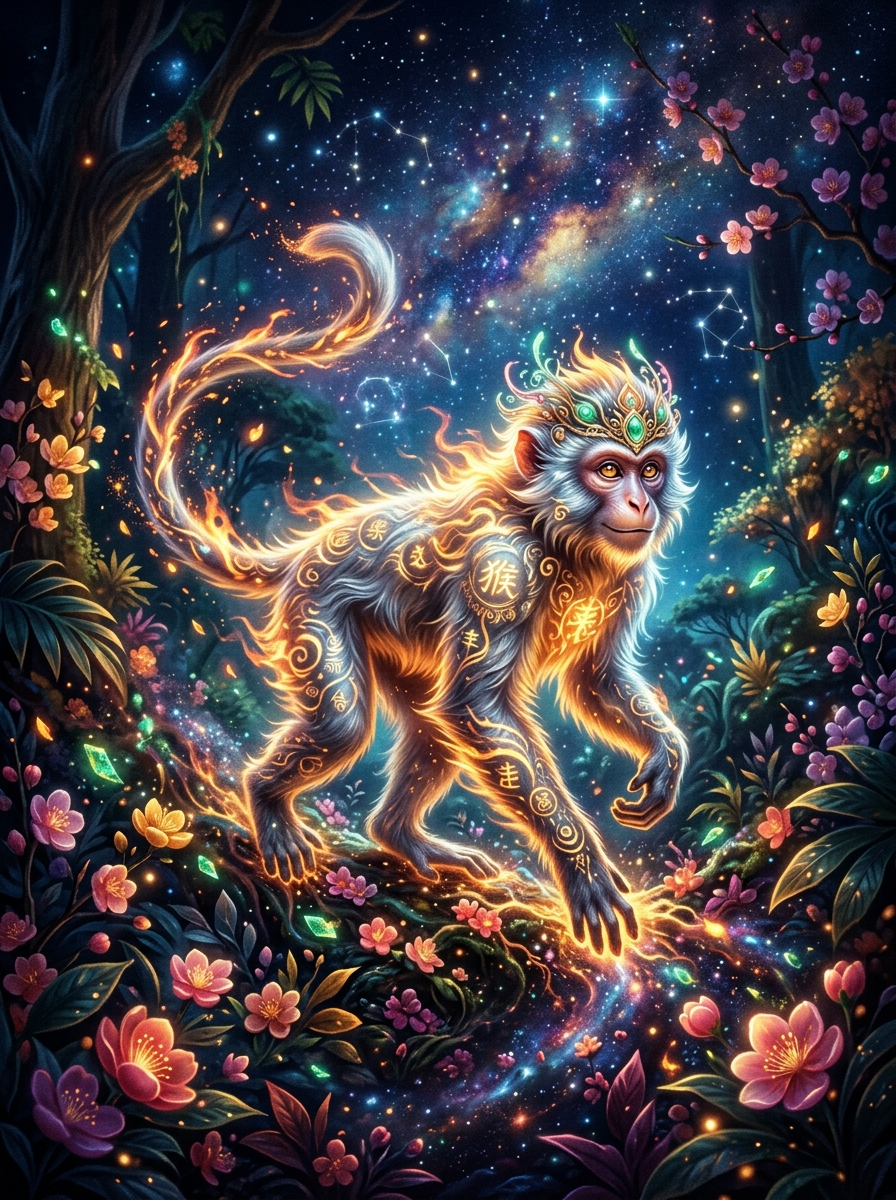 Chinese Zodiac Monkey: The Quick Mind, the Trickster Flame, and the Art of Outwitting Fate