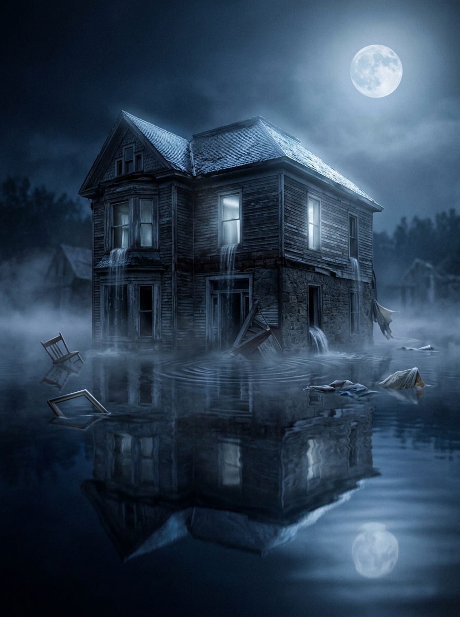 Dream About a Flooded House: What Rising Water Means in the Rooms of the Psyche