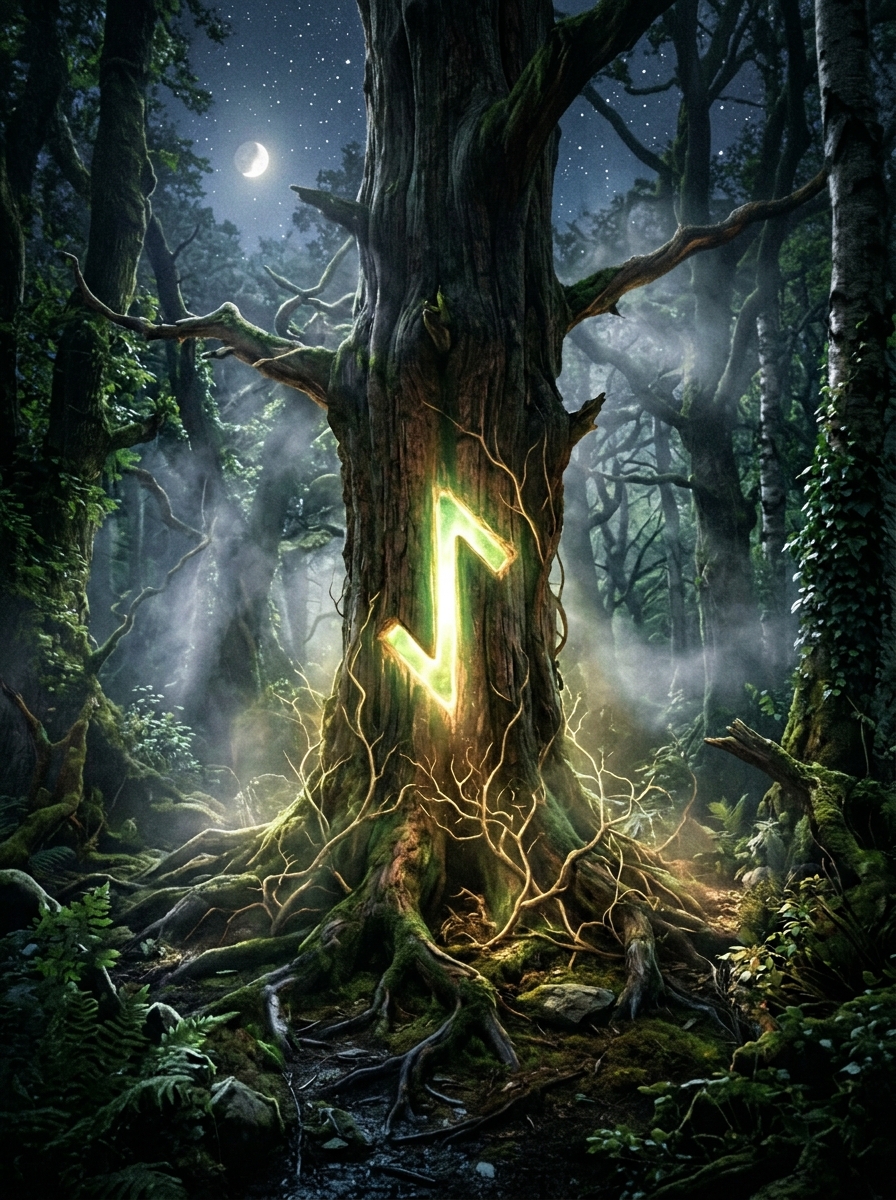 Eihwaz Rune Meaning: The Axis of Endurance, Thresholds, and Hidden Change