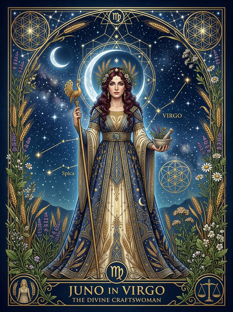 Juno in Virgo: Vows of Precision, Devotion, and Earned Trust