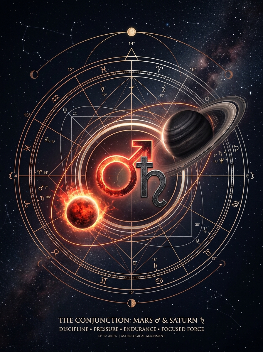 Mars Conjunct Saturn: The Tempered Blade of Will
