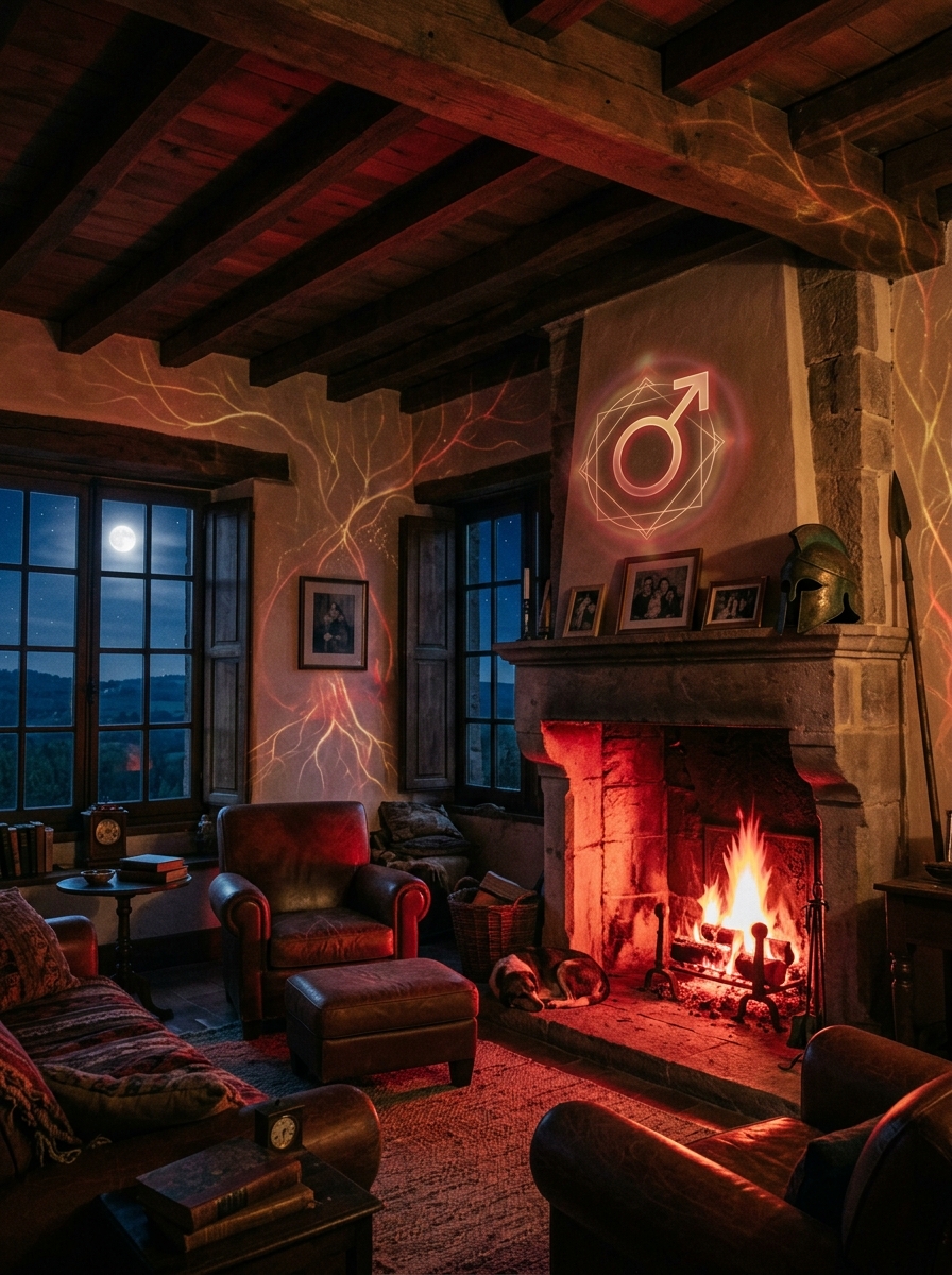 Mars in the Fourth House: The Red Hearth of Ancestry and Will
