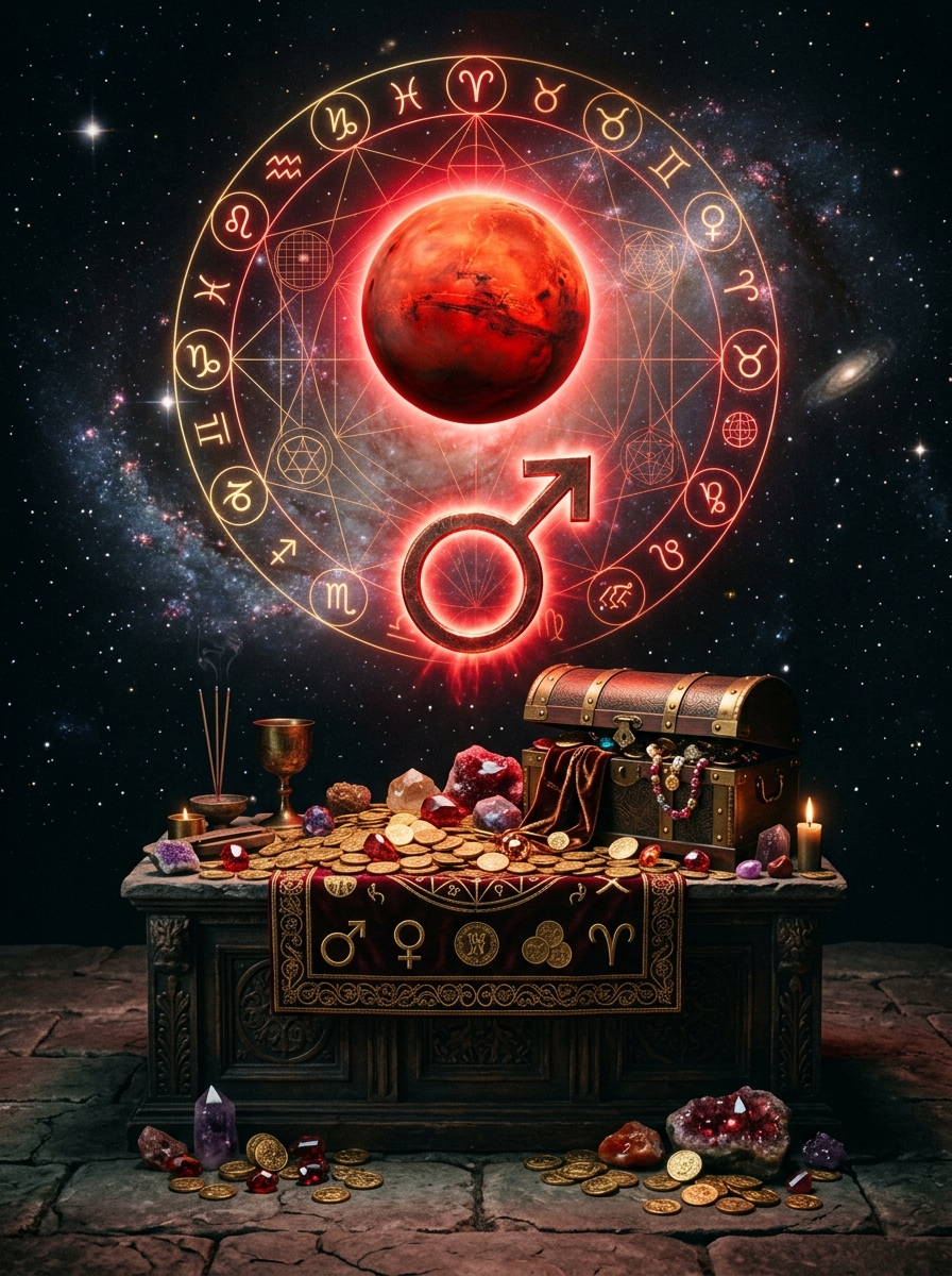 Mars in the Second House: The Fire That Builds Value
