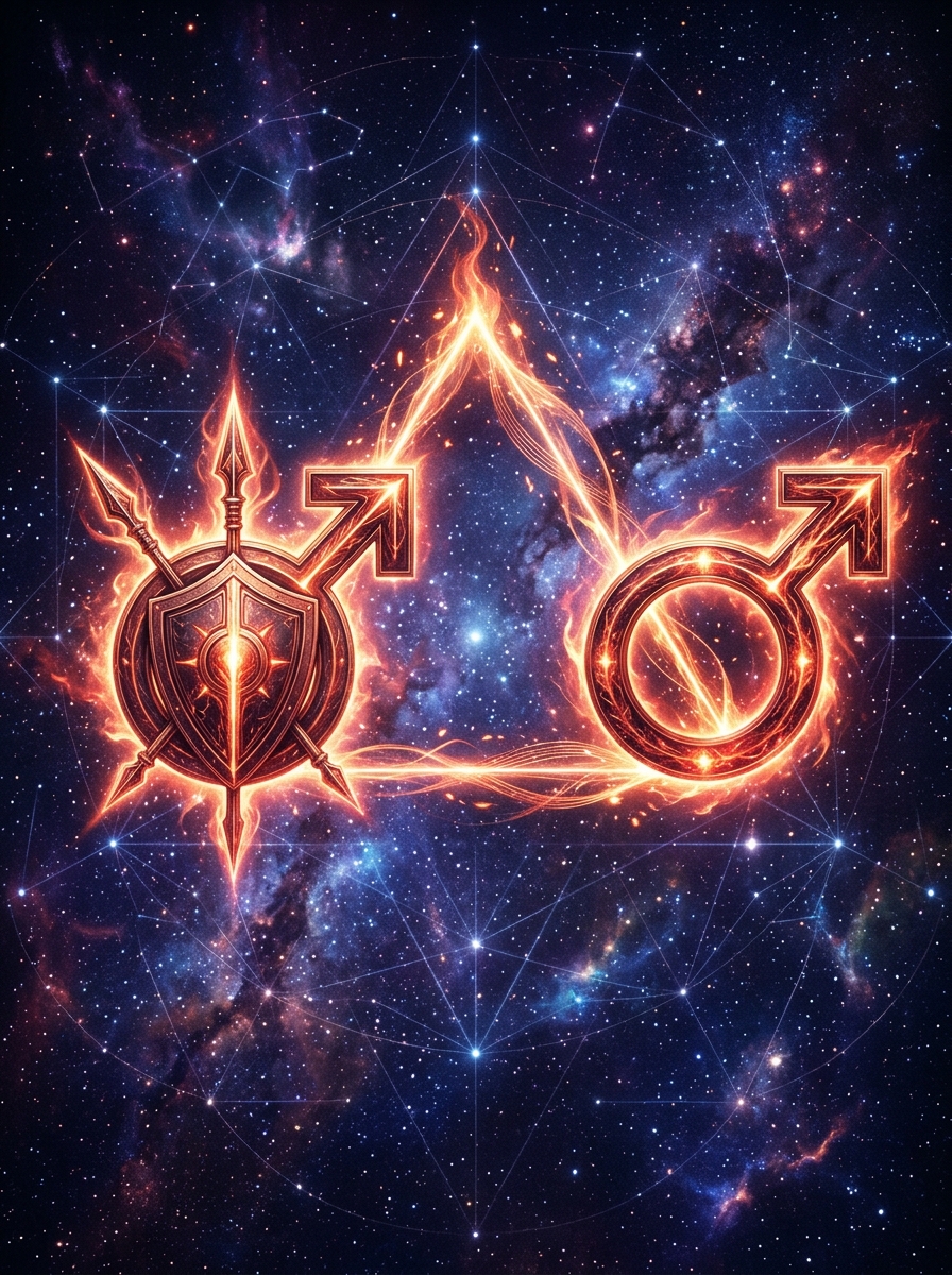 Mars Trine Mars Synastry: Shared Fire, Clean Friction, and the Art of Mutual Momentum