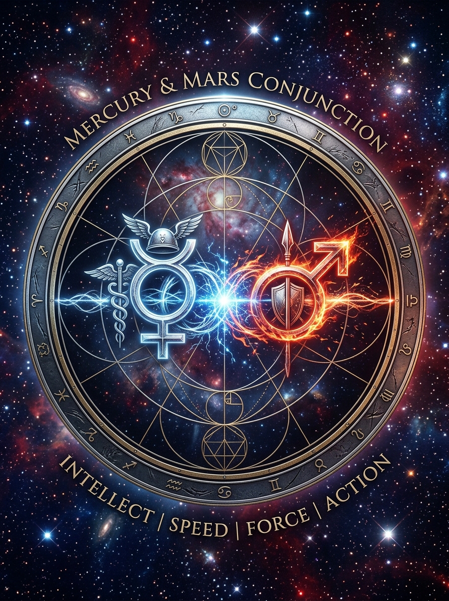 Mercury Conjunct Mars: The Word with Teeth