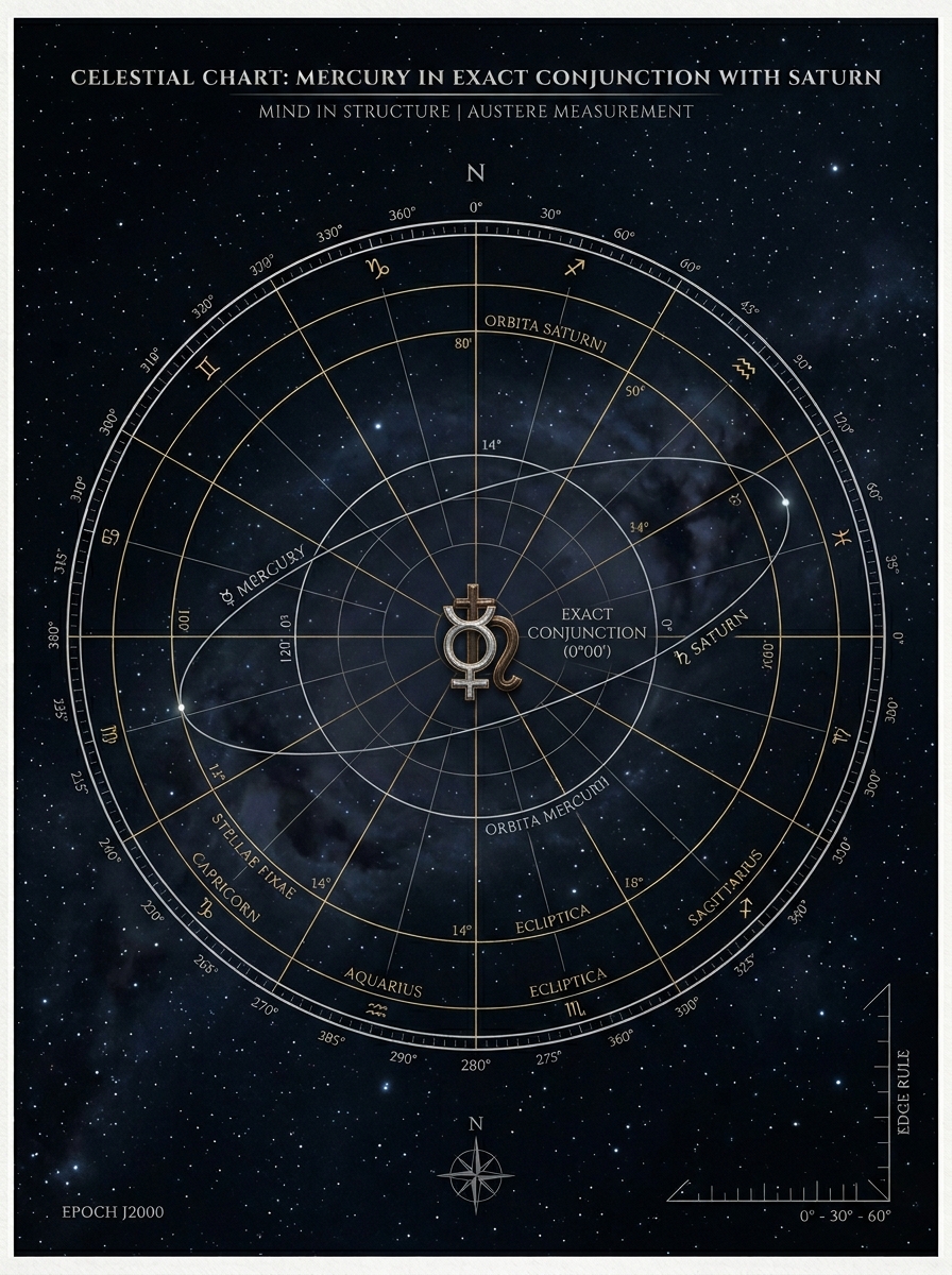 Mercury Conjunct Saturn: The Mind That Learns to Build