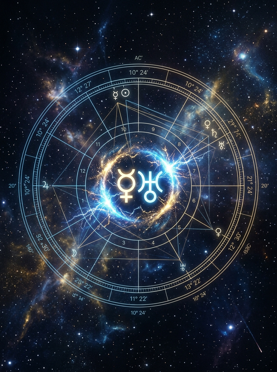 Mercury Conjunct Uranus: The Lightning Mind in the Birth Chart