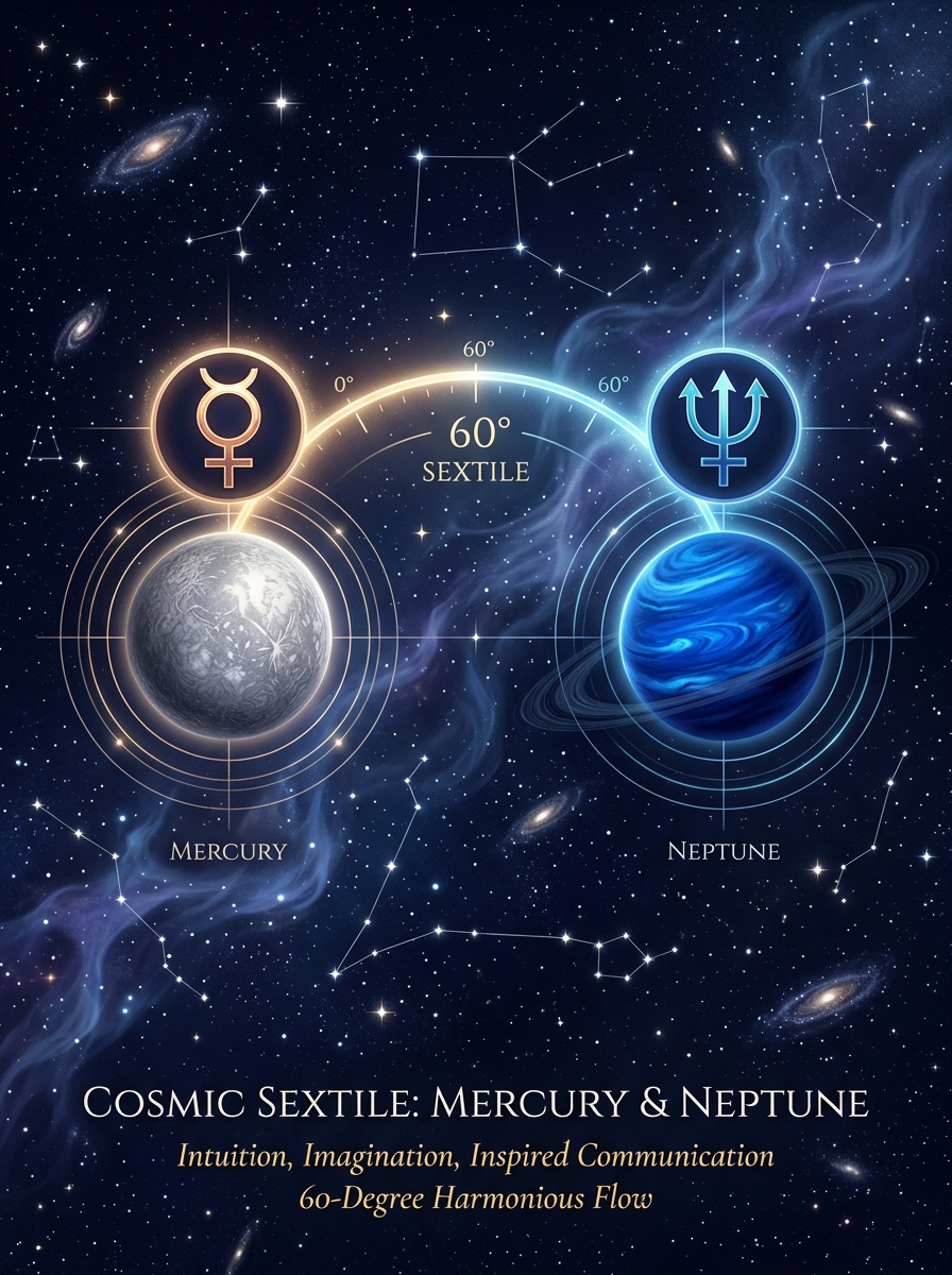 Mercury Sextile Neptune: The Mind That Can Hear the Invisible