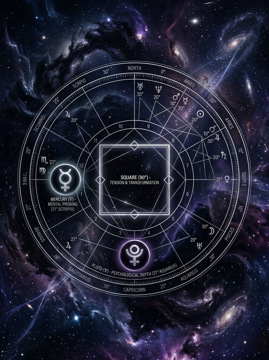 Mercury Square Pluto: The Mind Under Pressure
