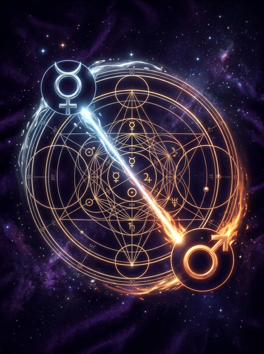 Mercury Trine Mars: The Mind That Moves Like a Blade
