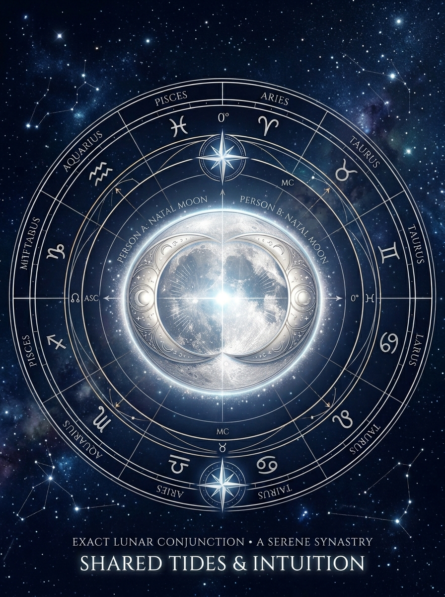 Moon Conjunct Moon Synastry: When Two Inner Tides Recognize Each Other