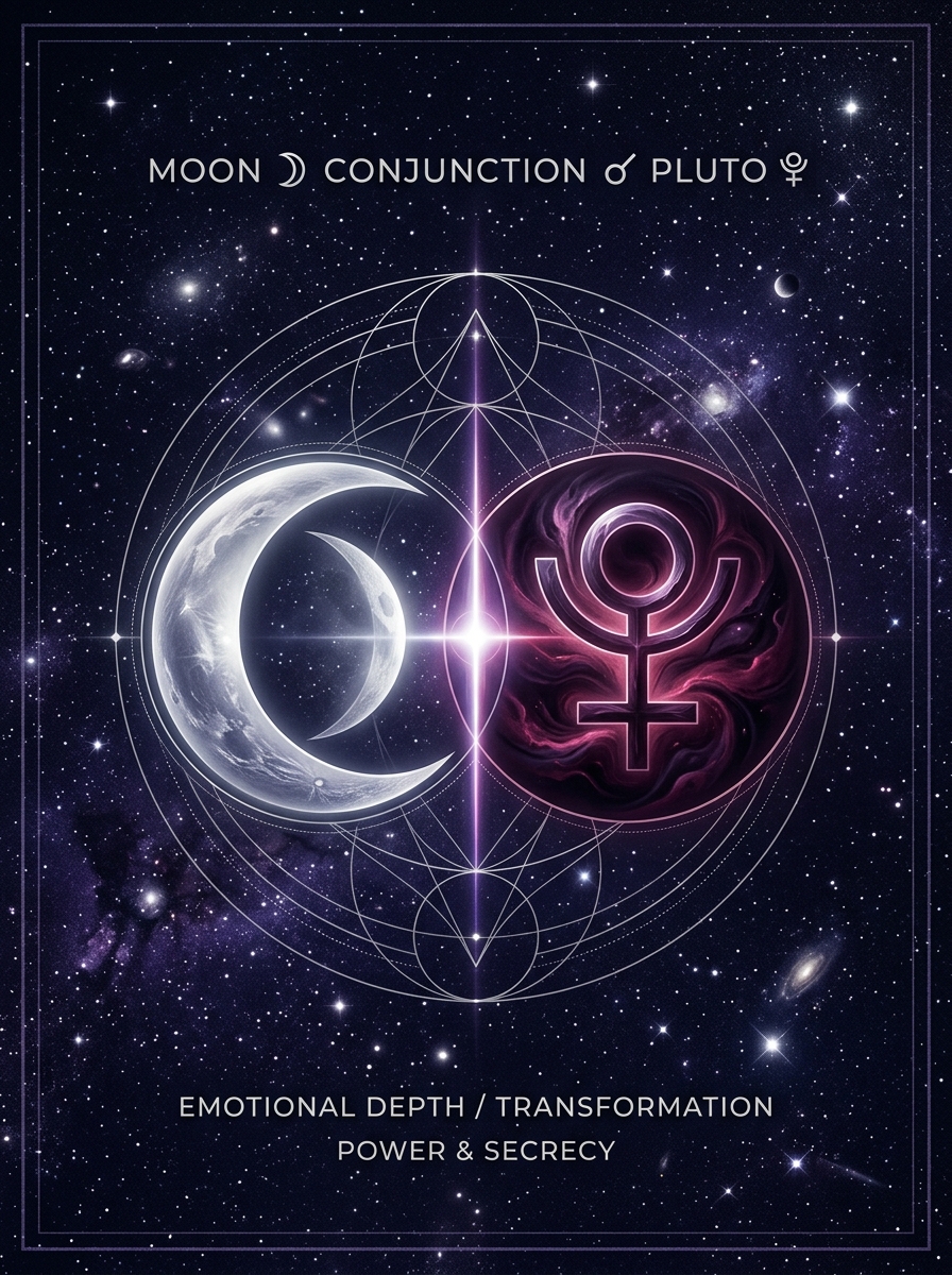 Moon Conjunct Pluto: The Emotional Underworld and the Power to Rebirth