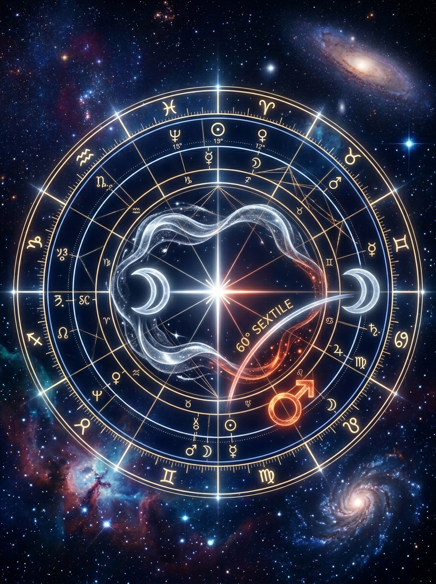Moon Sextile Mars Synastry: The Warmth That Knows How to Move