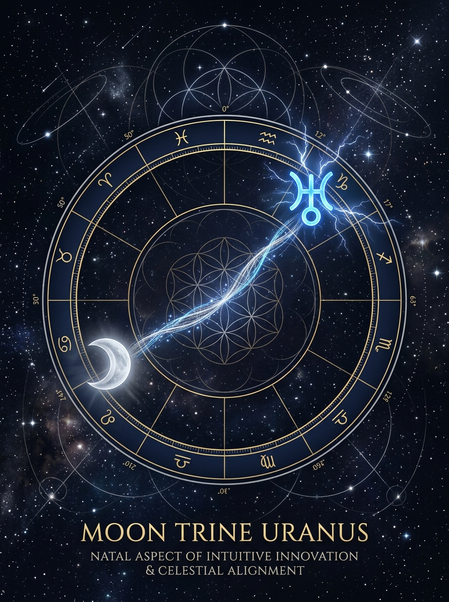 Moon Trine Uranus: The Calm Current of a Restless Soul