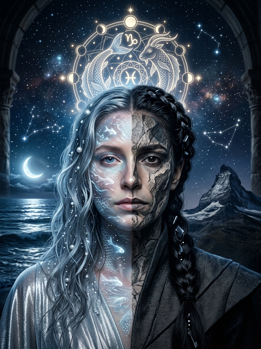 Pisces Moon, Capricorn Rising: The Tide Behind the Stone