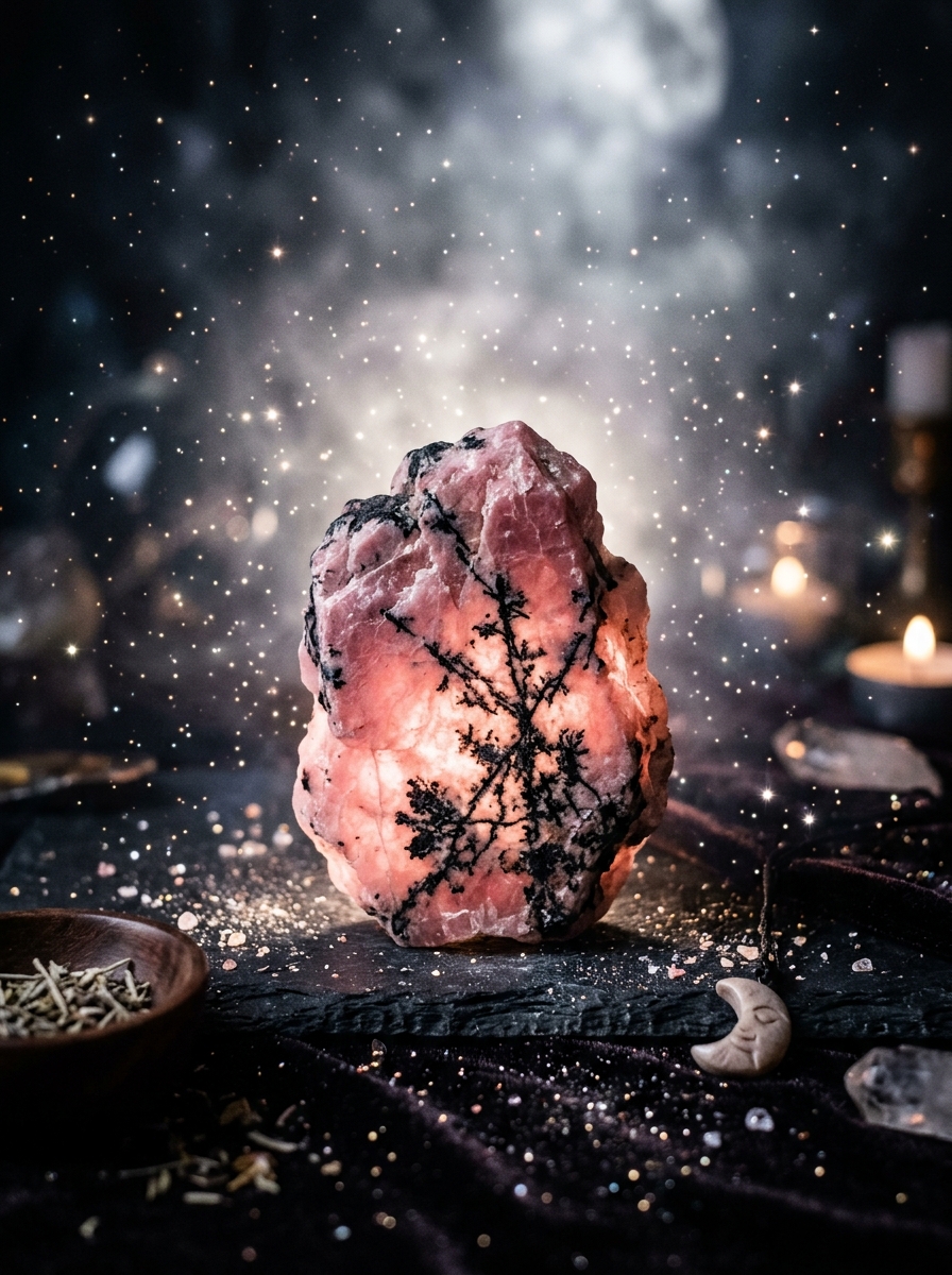 Rhodonite Meaning: The Stone That Teaches the Heart to Stay Present
