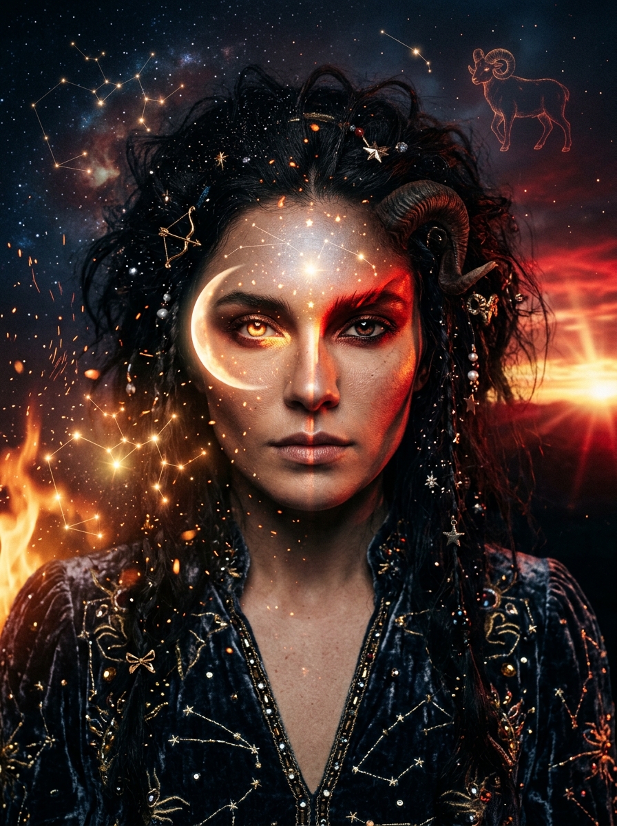 Sagittarius Moon, Aries Rising: The Fire That Feels Before It Explains