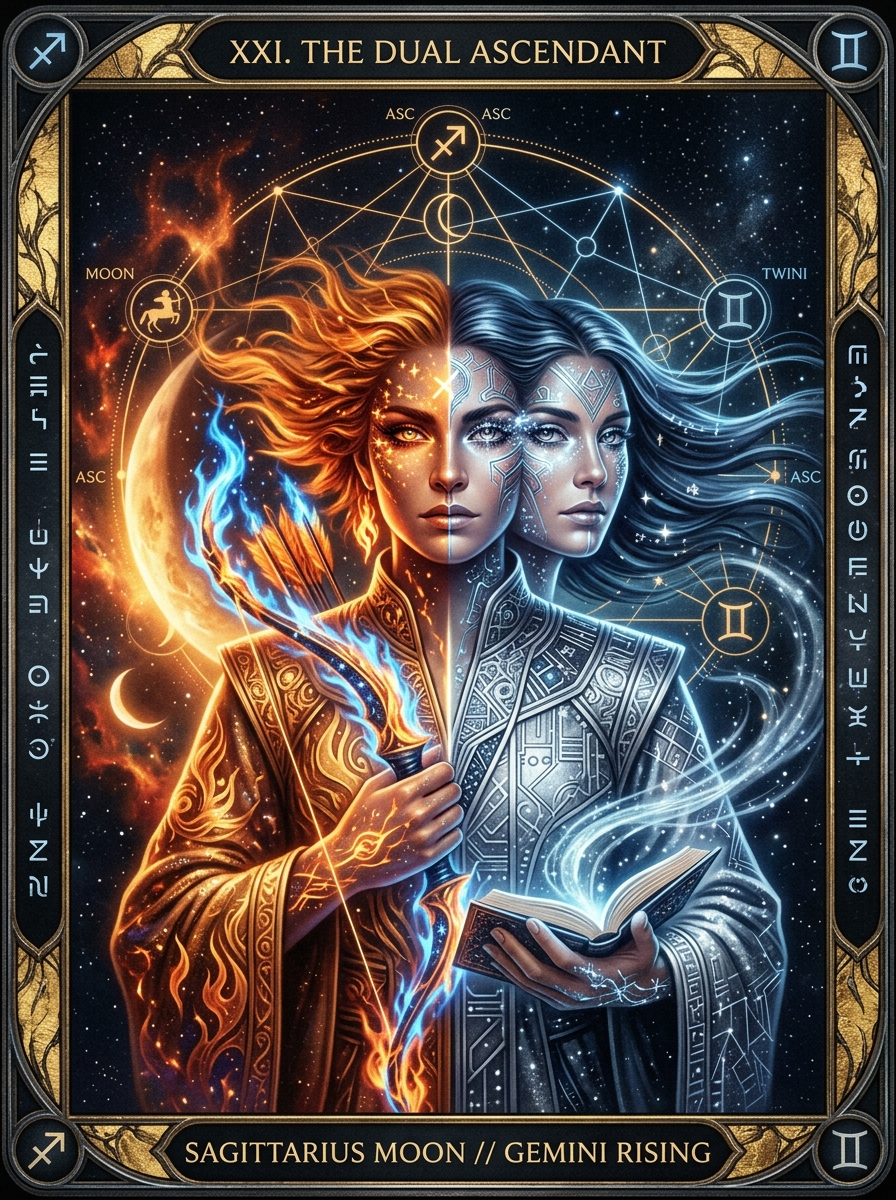 Sagittarius Moon, Gemini Rising: The Restless Truth Teller