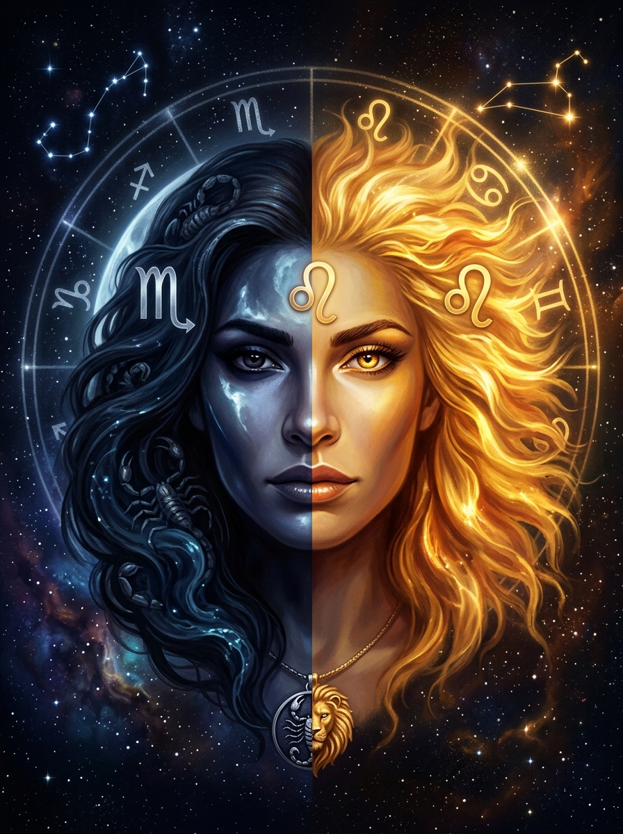 Scorpio Moon, Leo Rising: The Sovereign Flame and the Hidden Tide