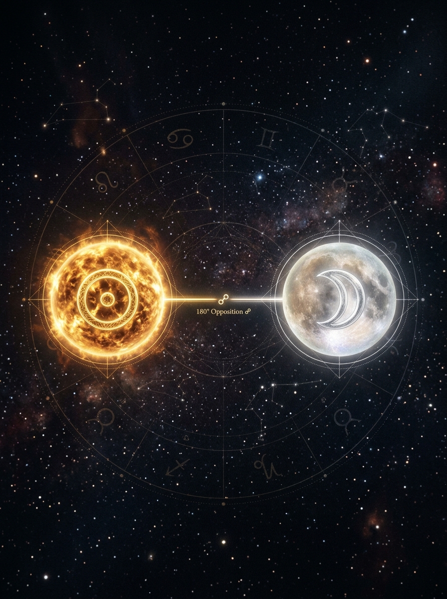 Sun Opposite Moon in Synastry: The Magnetic Fault Line