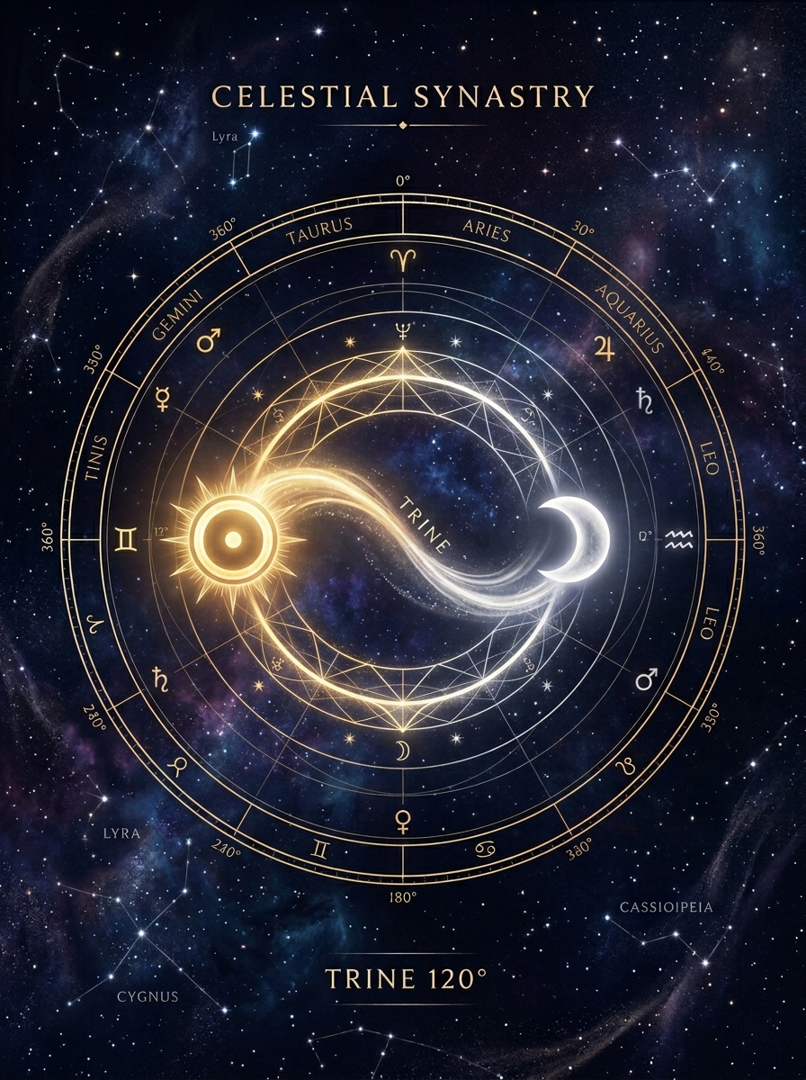 Synastry Sun Trine Moon: The Quiet Chemistry of Being Felt