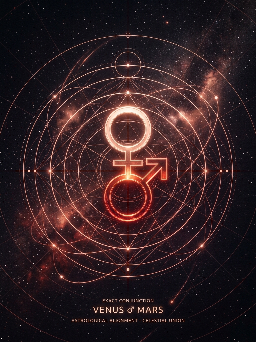 Synastry: Venus Conjunct Mars — The Heat Between Wanting and Being Wanted