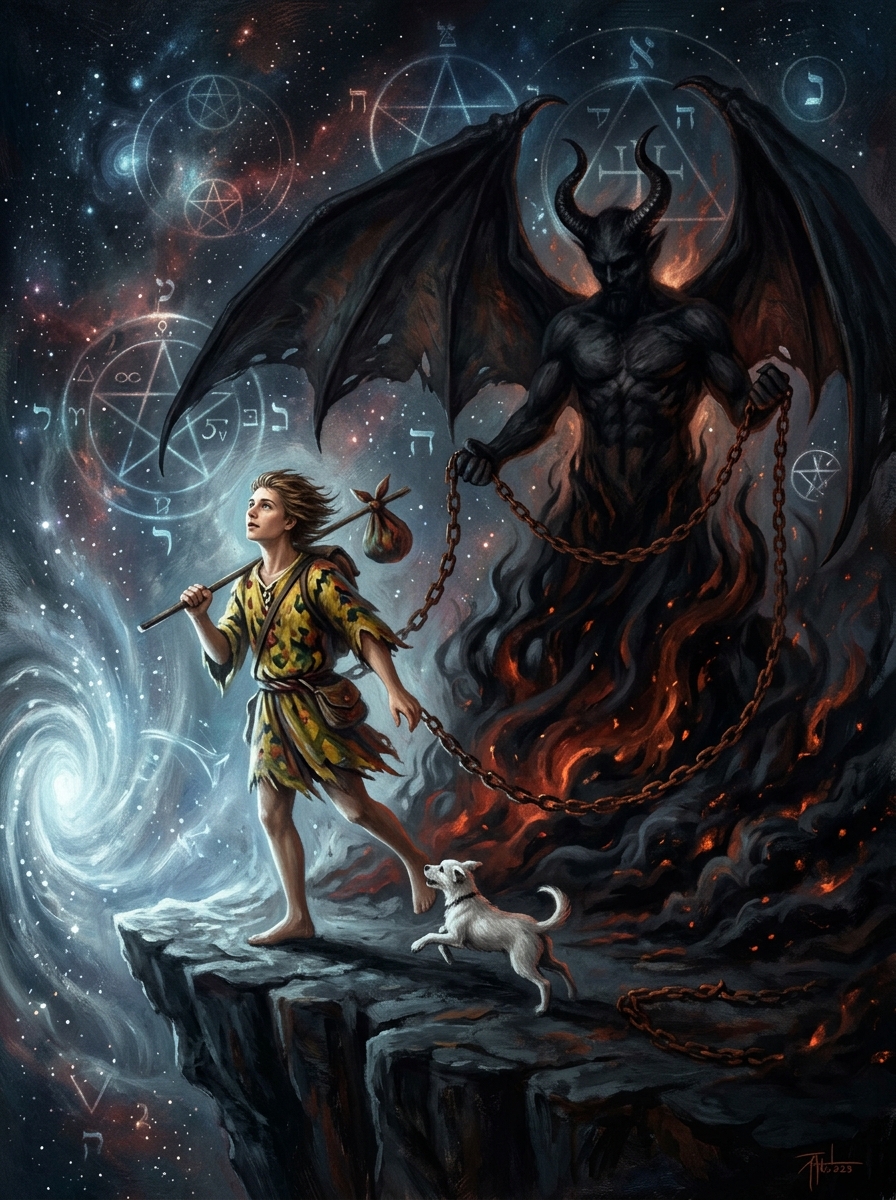 The Devil and The Fool: Temptation, Freedom, and the Edge of the Leap