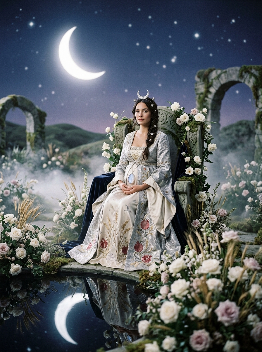 The Moon and The Empress Tarot Combination: Fertility in the Fog