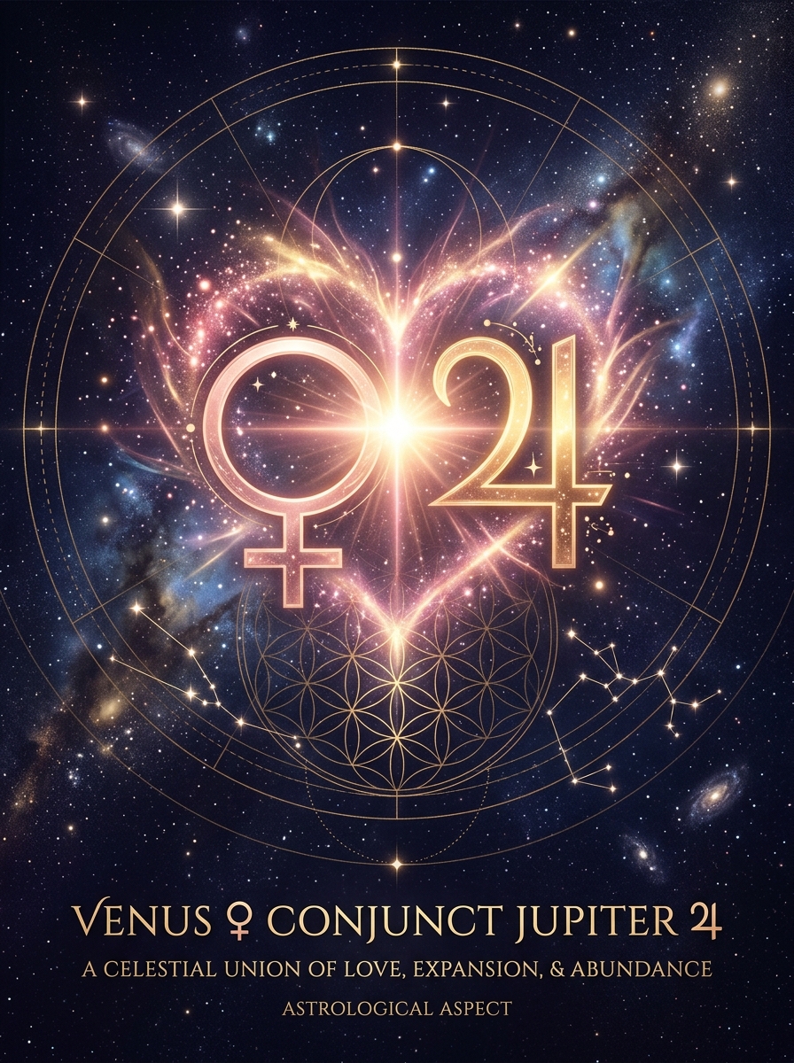 Venus Conjunct Jupiter: The Joy That Grows Too Large to Hide
