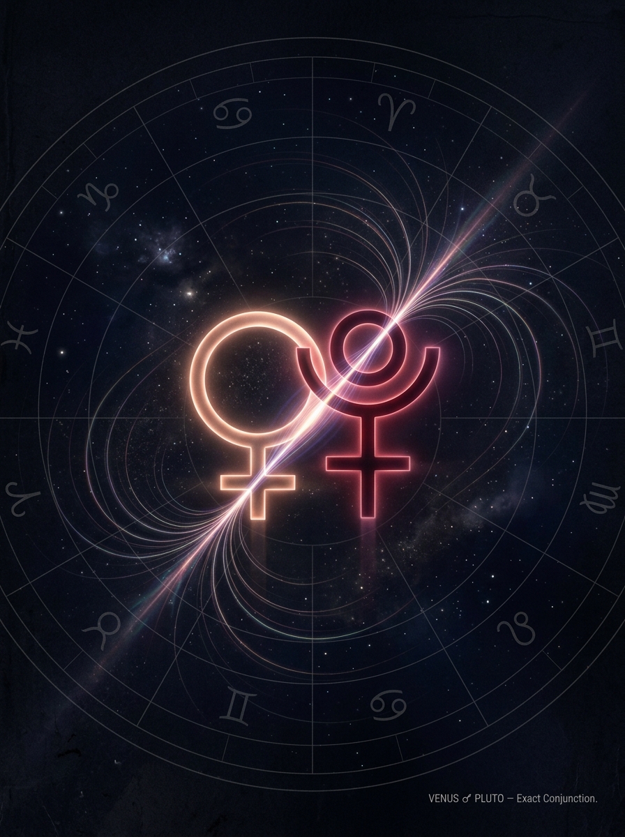 Venus Conjunct Pluto: Love That Fuses, Wants, and Transforms