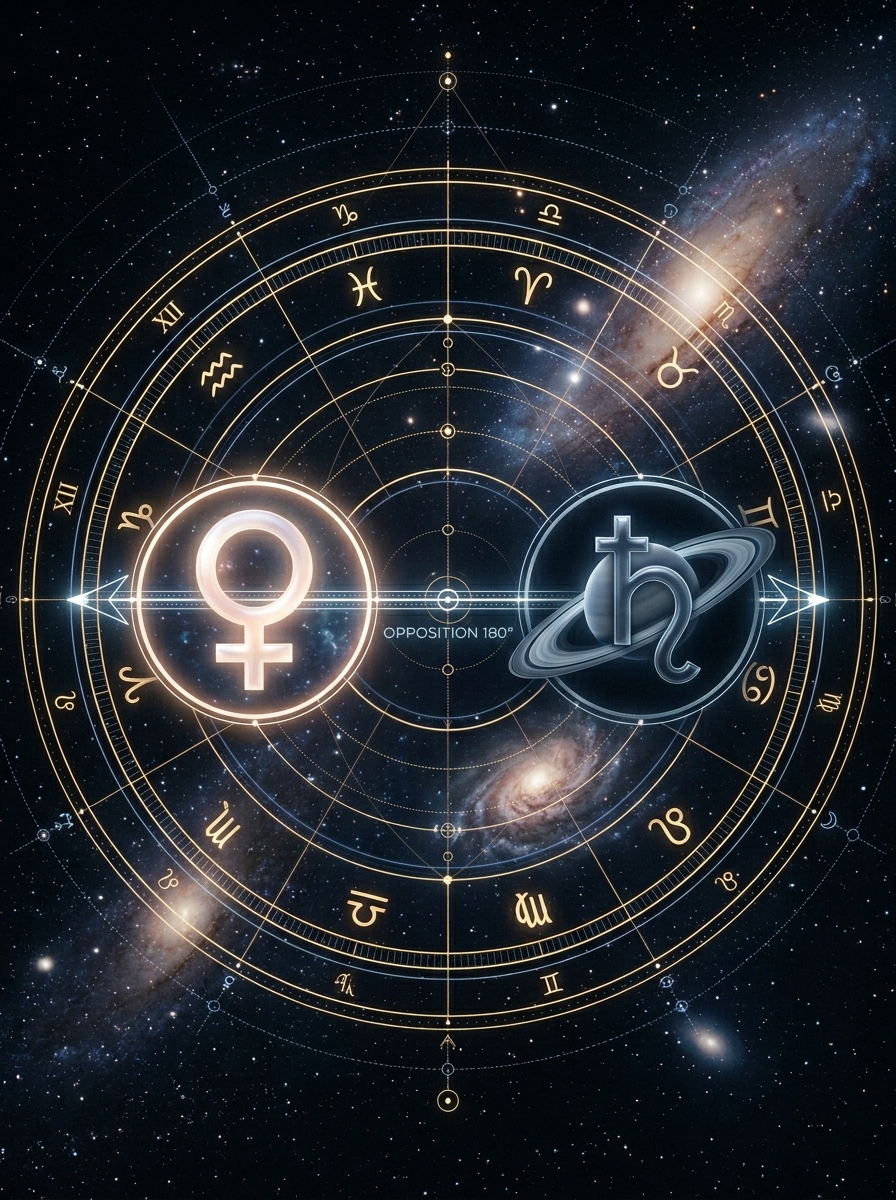 Venus Opposition Saturn: Love Under Pressure, Value Under Test