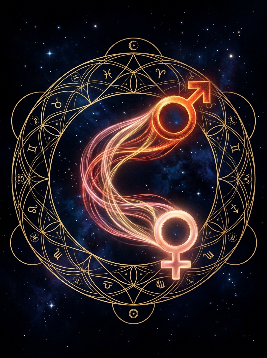 Venus Sextile Mars: The Easeful Marriage of Desire and Affection