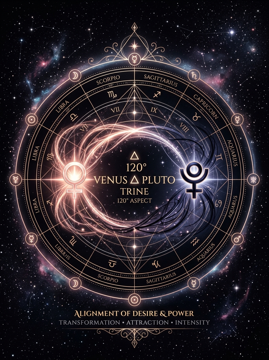 Venus Trine Pluto: Magnetic Love, Depth, and the Will to Transform