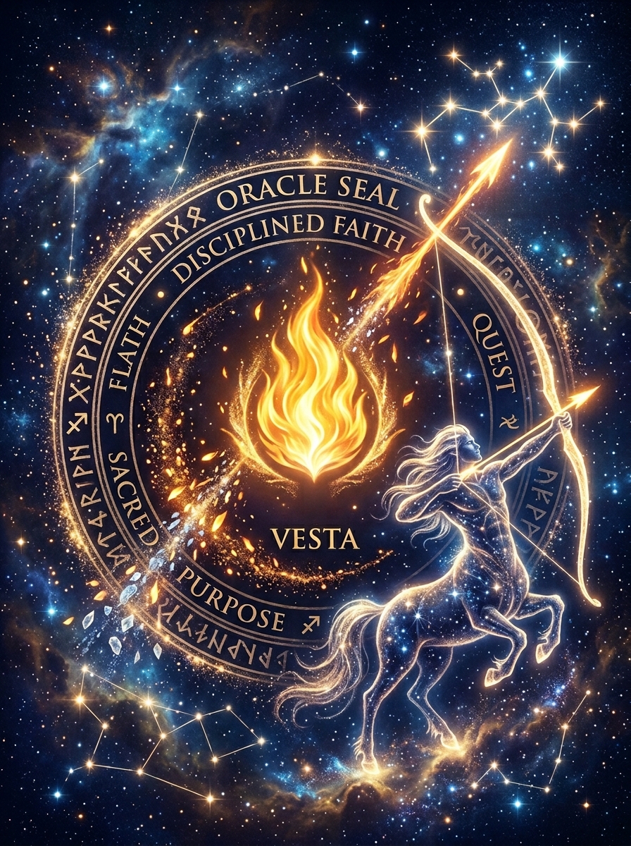Vesta in Sagittarius: The Sacred Flame of the Far Horizon