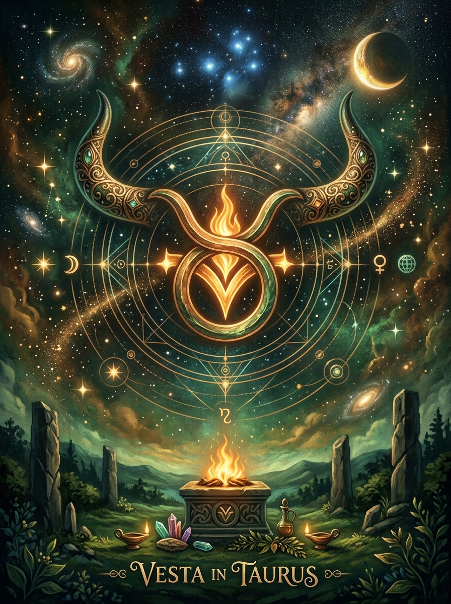 Vesta in Taurus: The Sacred Hearth, Made Solid