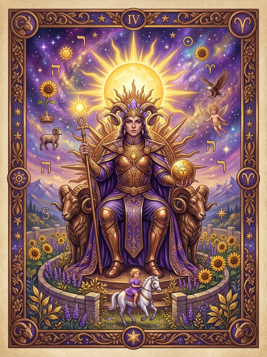 Combinación de El Emperador y El Sol en el Tarot: Estructura, Luz y Éxito Sólido