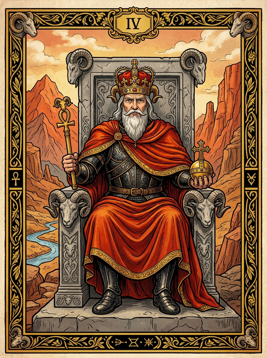 El Emperador: Significado del Arcano Mayor IV en el Tarot