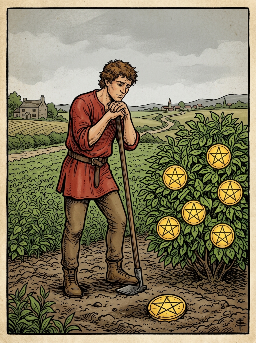 El Siete de Oros en el Tarot: La paciencia estratégica y el arte de la siembra