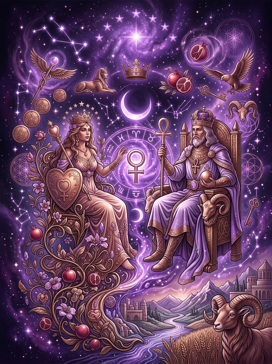 La Emperatriz y El Emperador en el Tarot: La Sinergia Perfecta entre Creación y Estructura