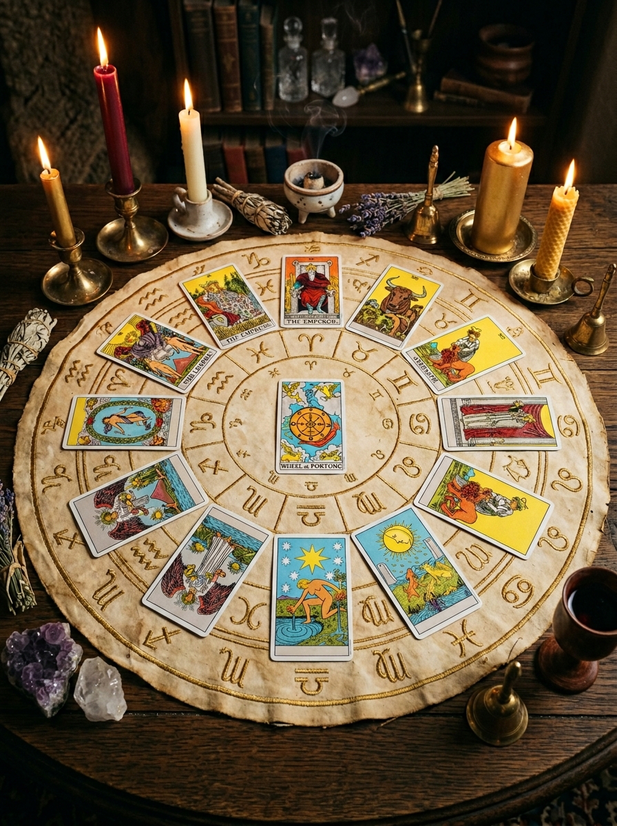 La Tirada Anual de Tarot: Guía Completa de la Rueda de las Trece Cartas