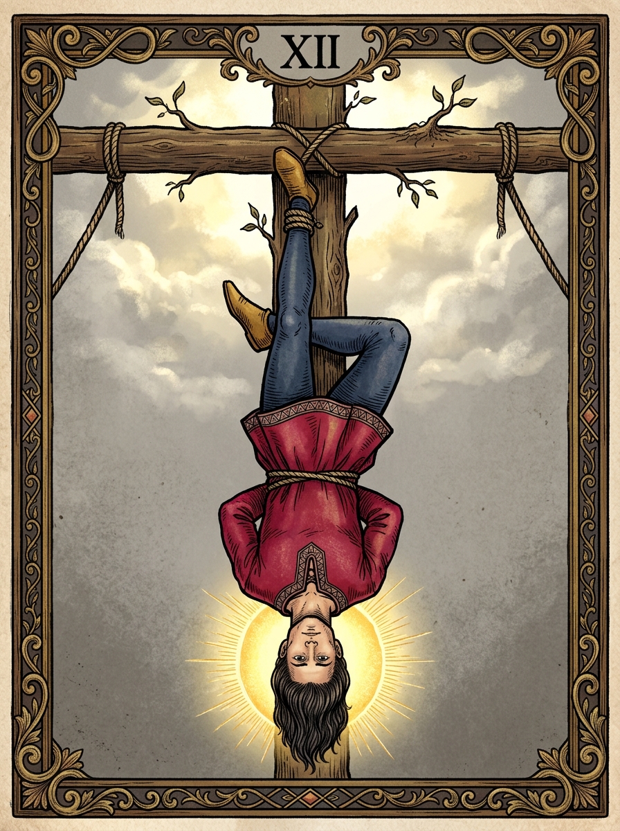Significado de El Colgado en el Tarot: Simbología, Amor y Arquetipo