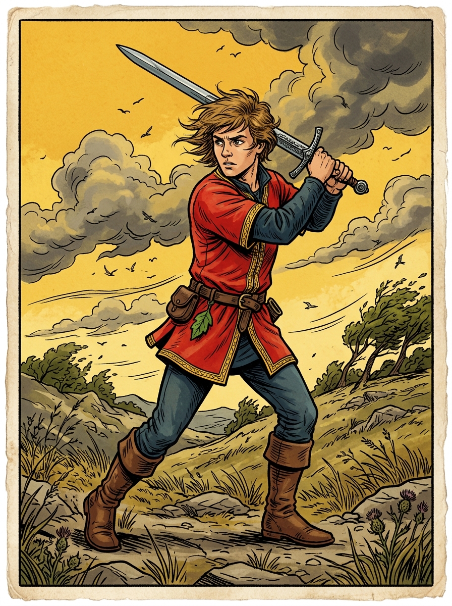 Significado de la Sota de Espadas en el Tarot: Curiosidad, Vigilancia e Intelecto
