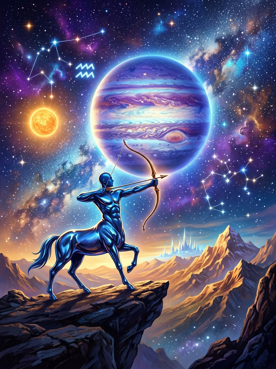 Sol en Acuario y Luna en Sagitario: El Filósofo de la Utopía
