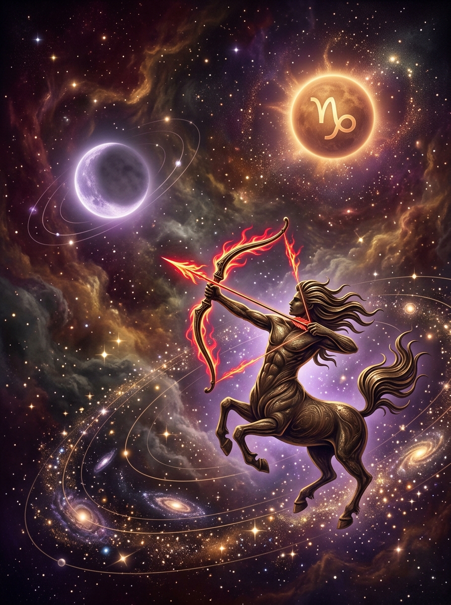 Sol en Capricornio y Ascendente en Sagitario: El Explorador Visionario