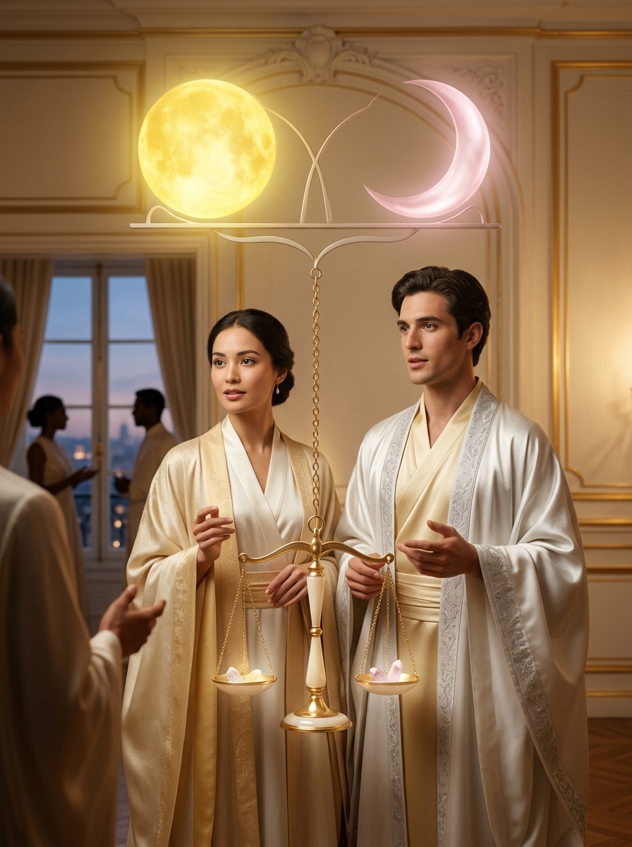 Sol en Géminis y Luna en Libra: El Arte del Diplomático Mental