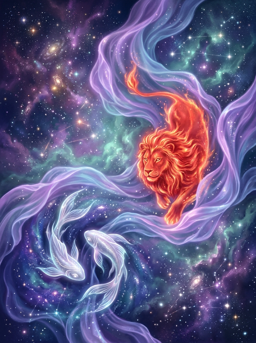 Sol en Leo, Ascendente en Piscis: El Soñador Inspirado